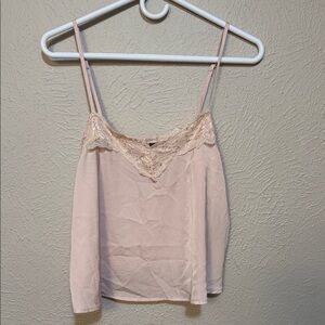 Alya Blush Lace Trim Cami Top